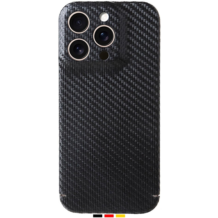 FILONO iPhone 15 Pro Carbon Hülle Ultra dünn | Made in Germany | mit Kamera-Schutz, kompatibel mit M