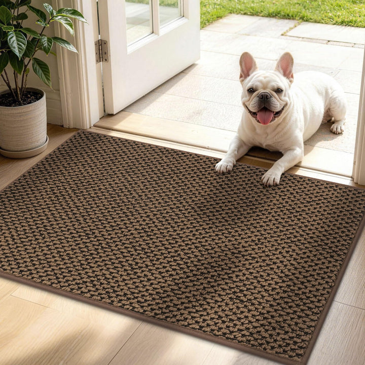 JSEI Fussmatte Innen 60 x 90 cm, Schmutzfangmatte rutschfest waschbar, Türmatte für Haustür Flur Ein
