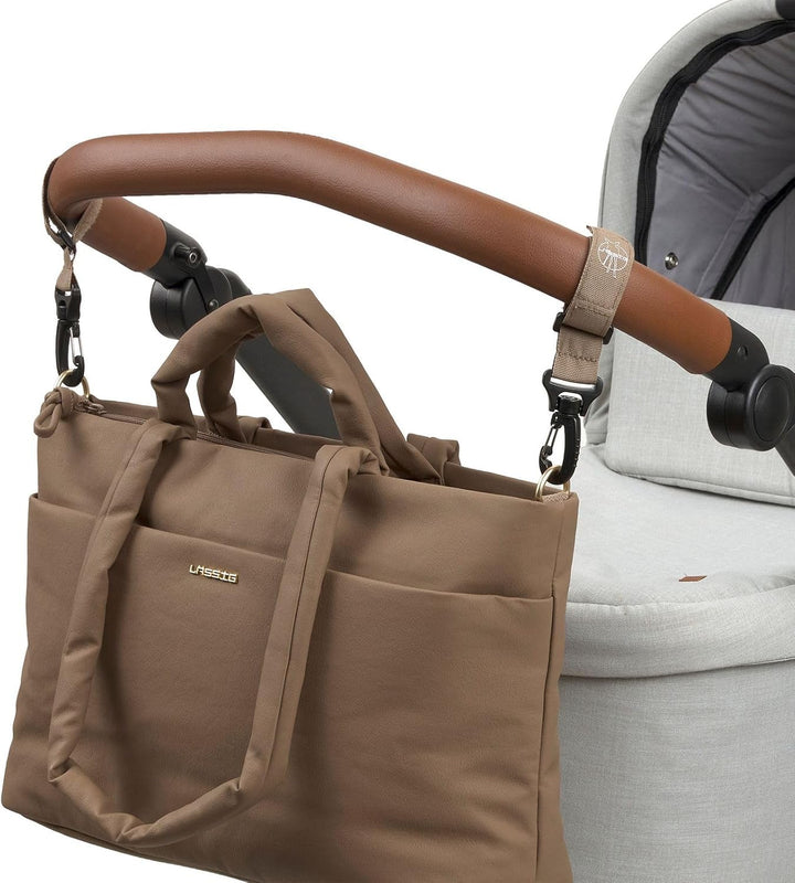LÄSSIG Wickeltasche Schultertasche Liva Shoulder Bag Hazelnut braun