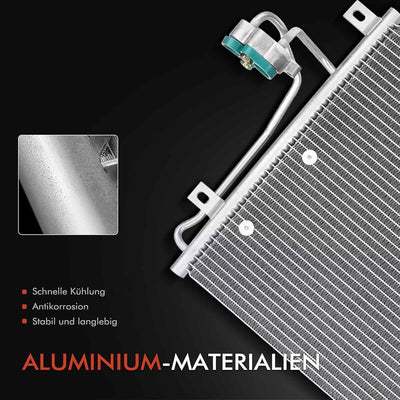 Frankberg Kondensator Klimaanlage mit Halter & Trockner Kompatibel mit Q7 4LB 2006-2015 C.a.y.e.n.n.