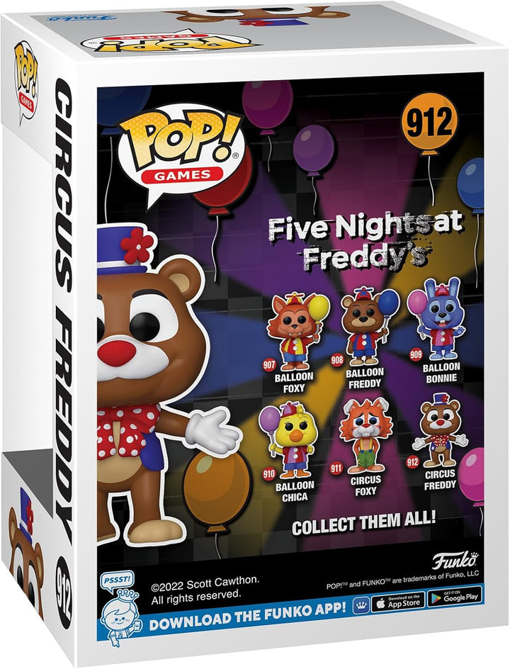Funko Pop! Games: Five Nights at Freddy's (FNAF) SB - Circus Freddy Fazbear - Vinyl-Sammelfigur - Ge