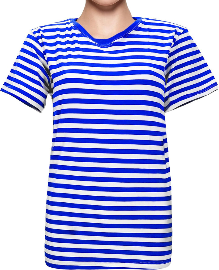 Bock op Kölle Ringelshirt Lang-Kurzarm Grösse XS bis 4XL, 95% BW Stretch, Karneval, Fasching XS Blau