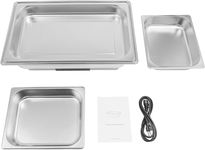 600W Chafing Dish Elektrisch Buffetwärmer Elektrisch Warmhaltebehälter Essen Wärmebehälter für Speis