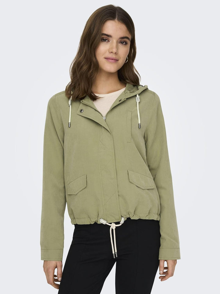 ONLY Damen Onlskylar Hood Spring Jacket Cc OTW Jacke S Aloe, S Aloe