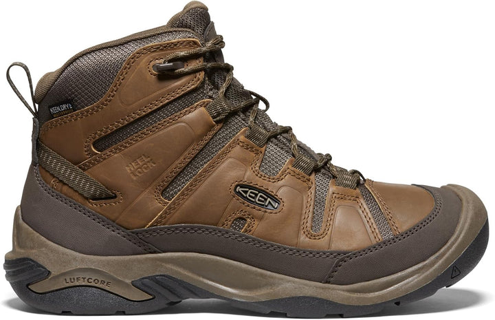 KEEN Herren Circadia Mid Waterproof Wanderstiefel 41 EU Bison Brindle, 41 EU Bison Brindle