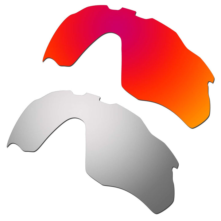 HKUCO verstärken Männer Ersatzgläser für Oakley Radar Pace Rot/Titan Sunglasses