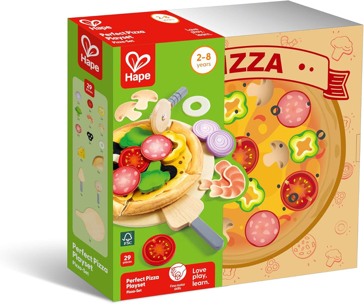 Hape Pizza-Set von Hape Küchenspielset mit Pizzakarton-Verpackung für noch mehr Spielspass