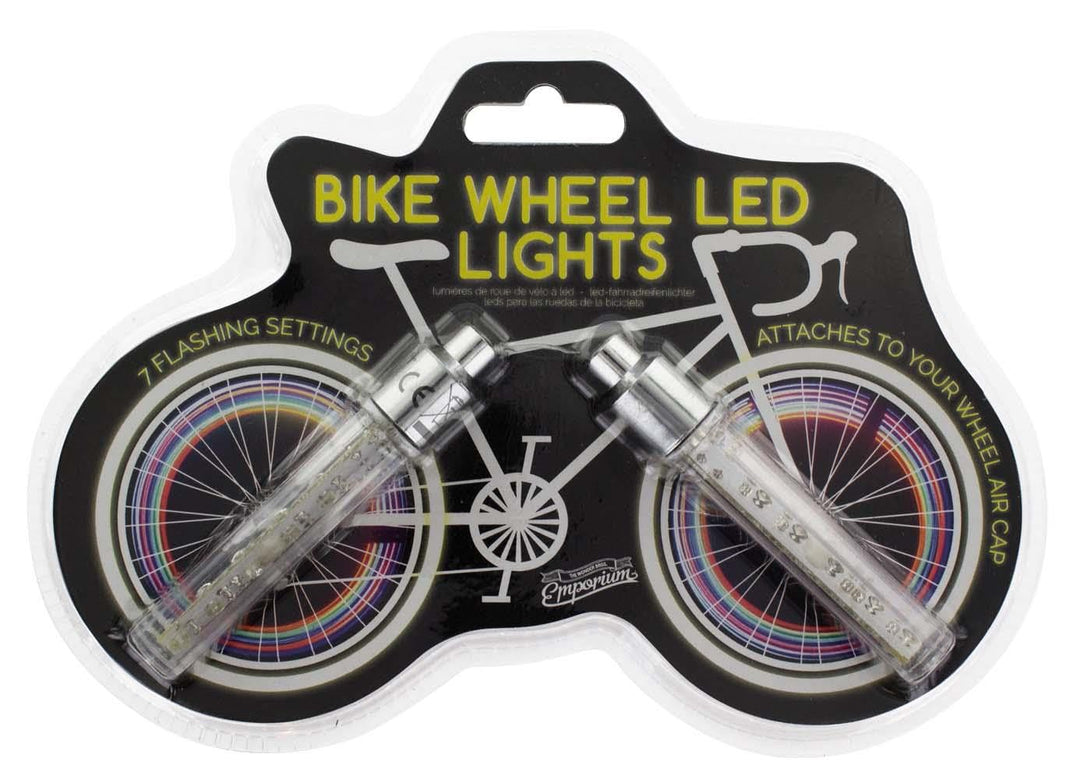 Bike Wheel Fahrradreifen LED Lichter - Set aus zwei bunten, einfach zu installierenden Luftkappenlic