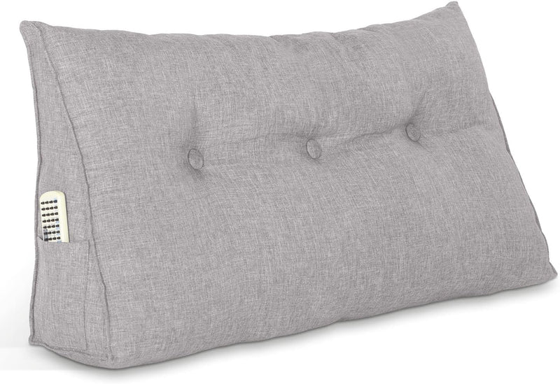 Rückenkissen, Bett-Rückenstütze Keilform, Rückenstützkissen, für Bett & Sofa, 100 cm breit, ideal fü