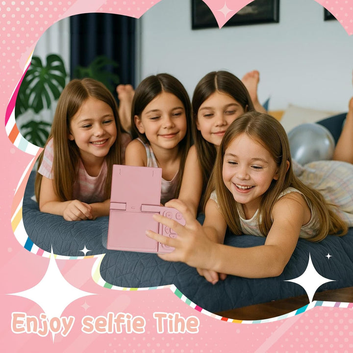 Kinderkamera Digitalkamera: 2 Zoll 180°Drehbildschirm, 30 MP Kamera, 32 GB Speicherkarte & 5X Digita