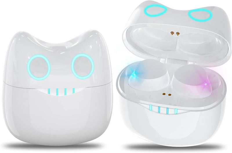 AMAFACE Kopfhörer Kabellos für Kinder, Bluetooth Kopfhörer In Ear mit niedlichem Panda-Ladeetui, Blu