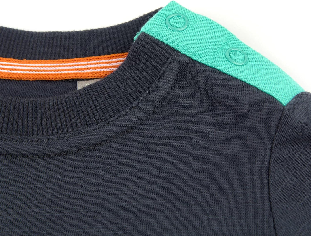 Sigikid Jungen T-Shirt 68 Blau/Safari, 68 Blau/Safari