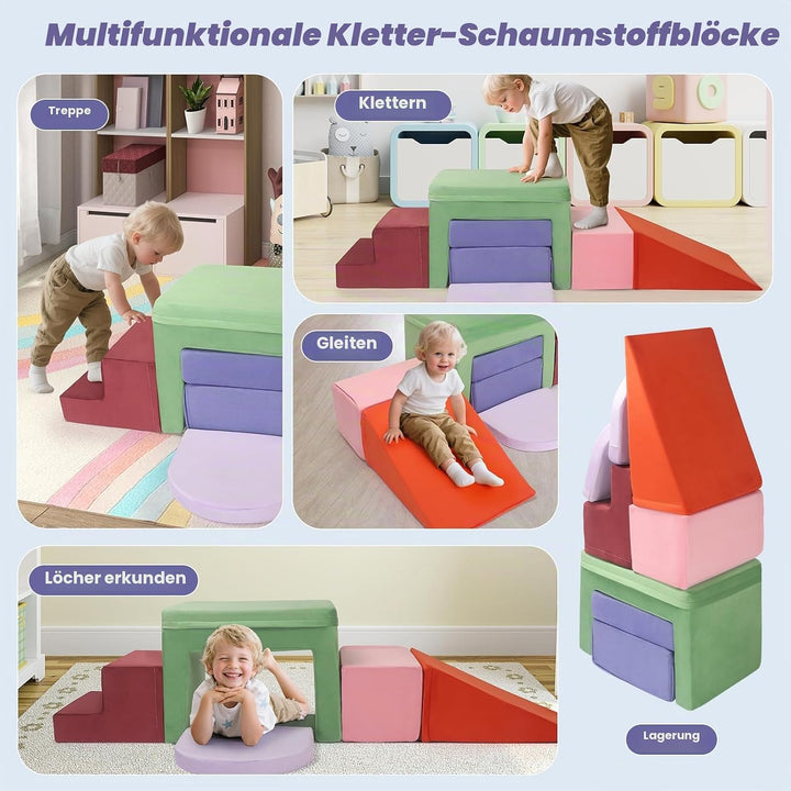 Schaumbausteine für Kinder, mehrere grosse Riesenschaumbausteine, Bildungsspielzeug für Kinder, Ba