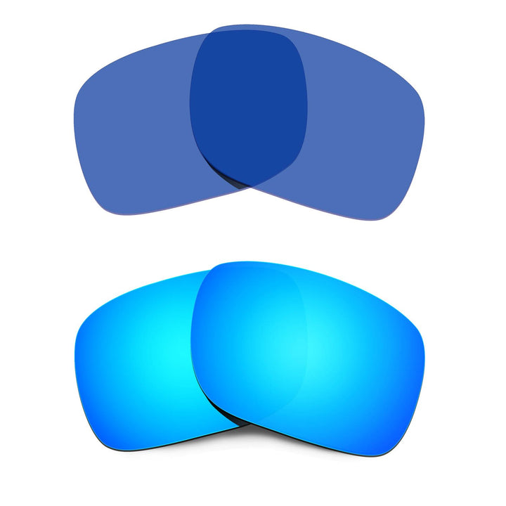 HKUCO Replacement Lenses For Oakley Holbrook Blue/Transparent Blue Polarized
