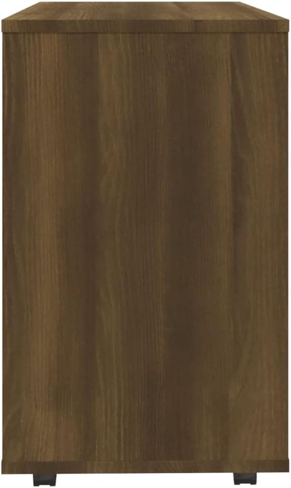 FIRBNUS Beistelltisch Braun Eiche 70x35x55 cm Holzwerkstoff Beistelltisch Klein Beistelltisch Sofa B