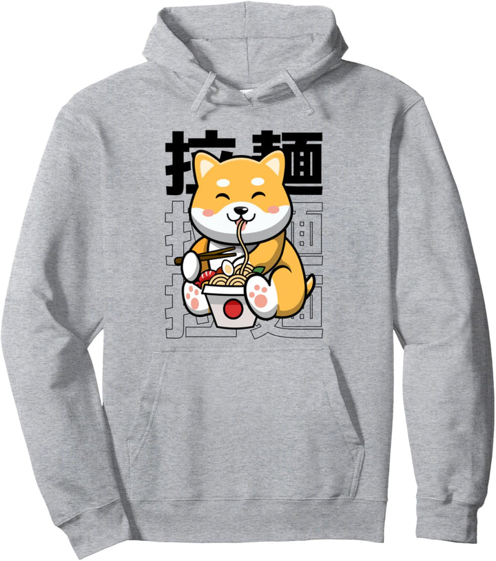Ramen Dog Kawaii Harajuku Cute Shiba Ramen Nudeln Japanisch Pullover Hoodie