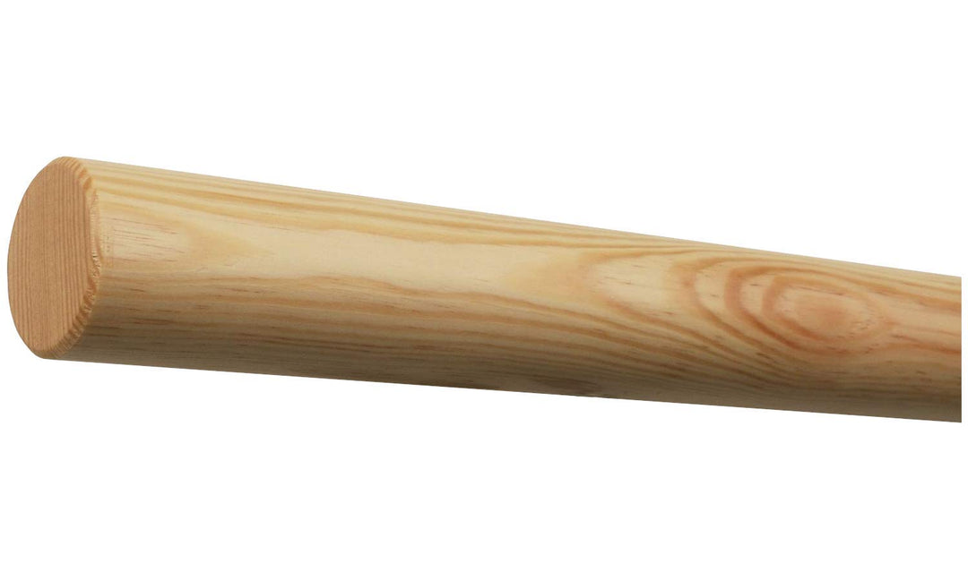 Kiefer Handlauf lackiert Ø 42 mm mit bearbeiteten Enden ohne Handlaufhalter Länge: 1200 mm / 120 cm