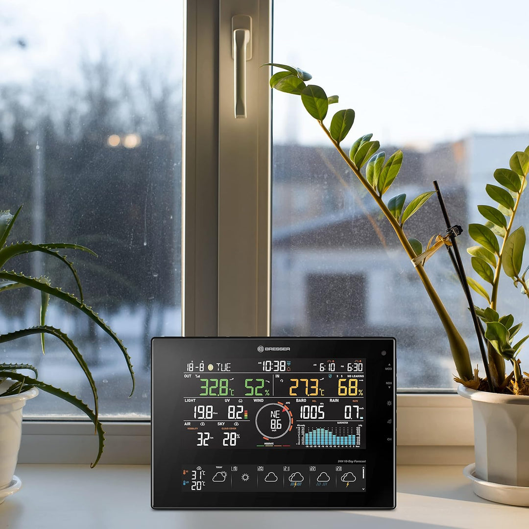Bresser 11-Tage 4Cast CV WLAN Wetterstation 7-in-1 Solar, detaillierte Wettervorhersage, ProWeatherL