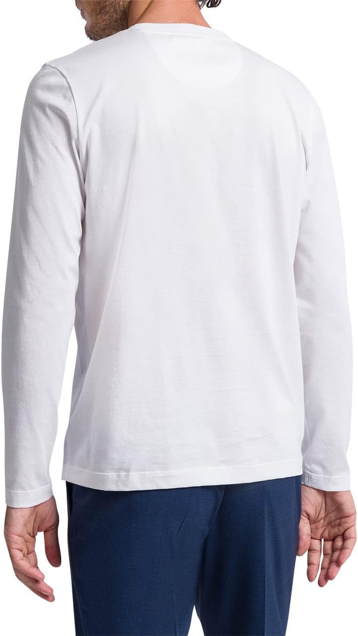 Pierre Cardin Herren Langarmshirt Longsleeve 6XL Weiss, 6XL Weiß