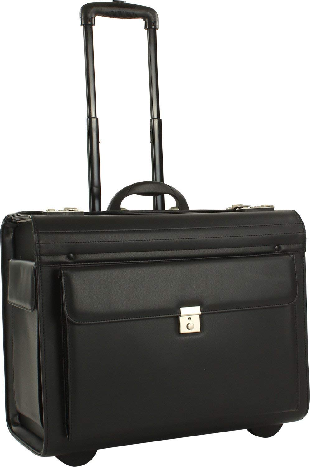 Grosser Pilotenkoffer auf Rollen 50 cm Schwarz bei Bowatex