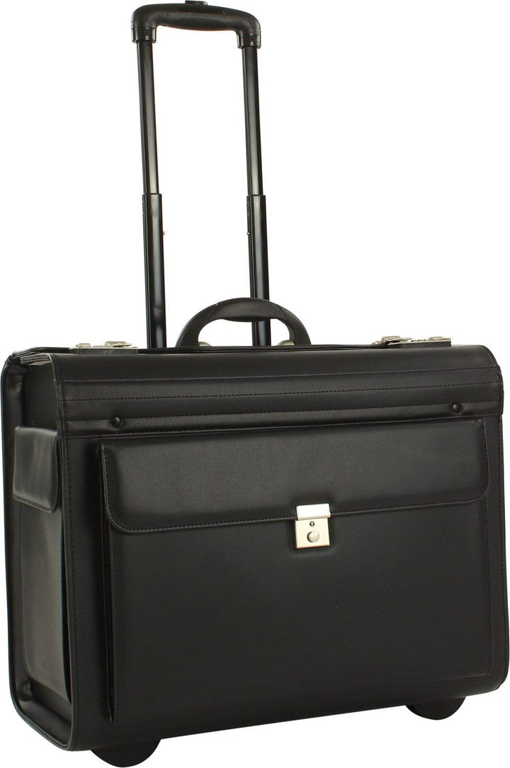 Grosser Pilotenkoffer auf Rollen 50 cm Schwarz bei Bowatex