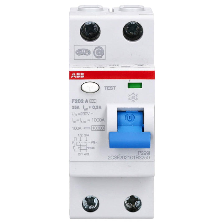 ABB F202 A 25 A 300MA INTERR.DIFFERENZ. Reine 2P