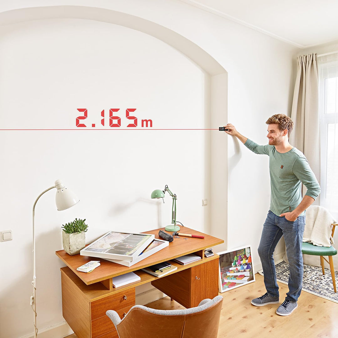 Bosch Laser-Entfernungsmesser Zamo der 4. Generation (einfaches und präzises Messen bis 25 m, Akkus