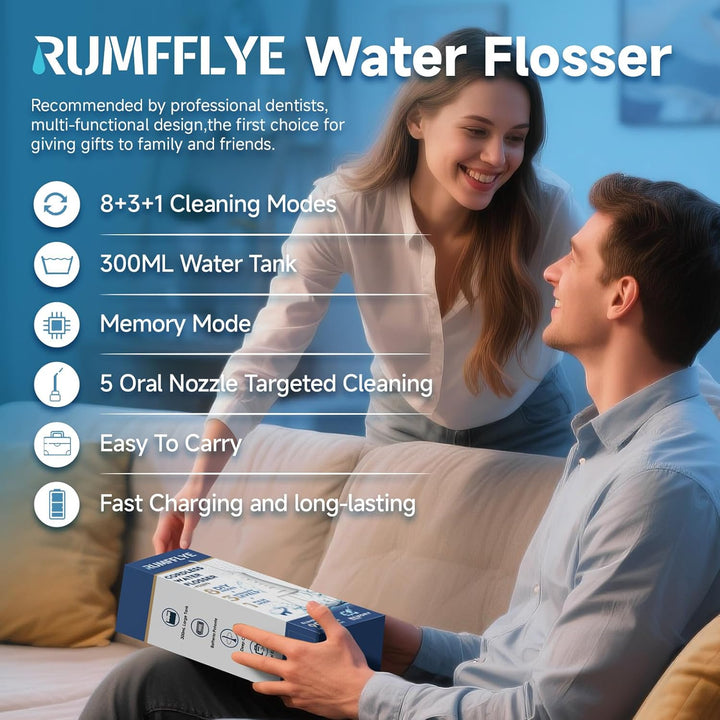 Munddusche Kabellos 4 Modi 12 Stufen Water Flosser 0.6MM Wasserstrahl Oral Elektrische Zahnseide Zah