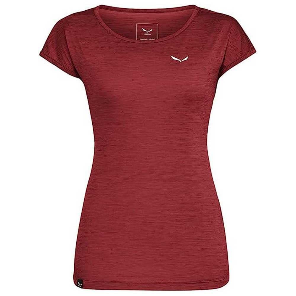 Salewa Damen Puez Melange Dry W S/S Tee Blusen & T-shirts XL SYRAH MELANGE, XL SYRAH MELANGE