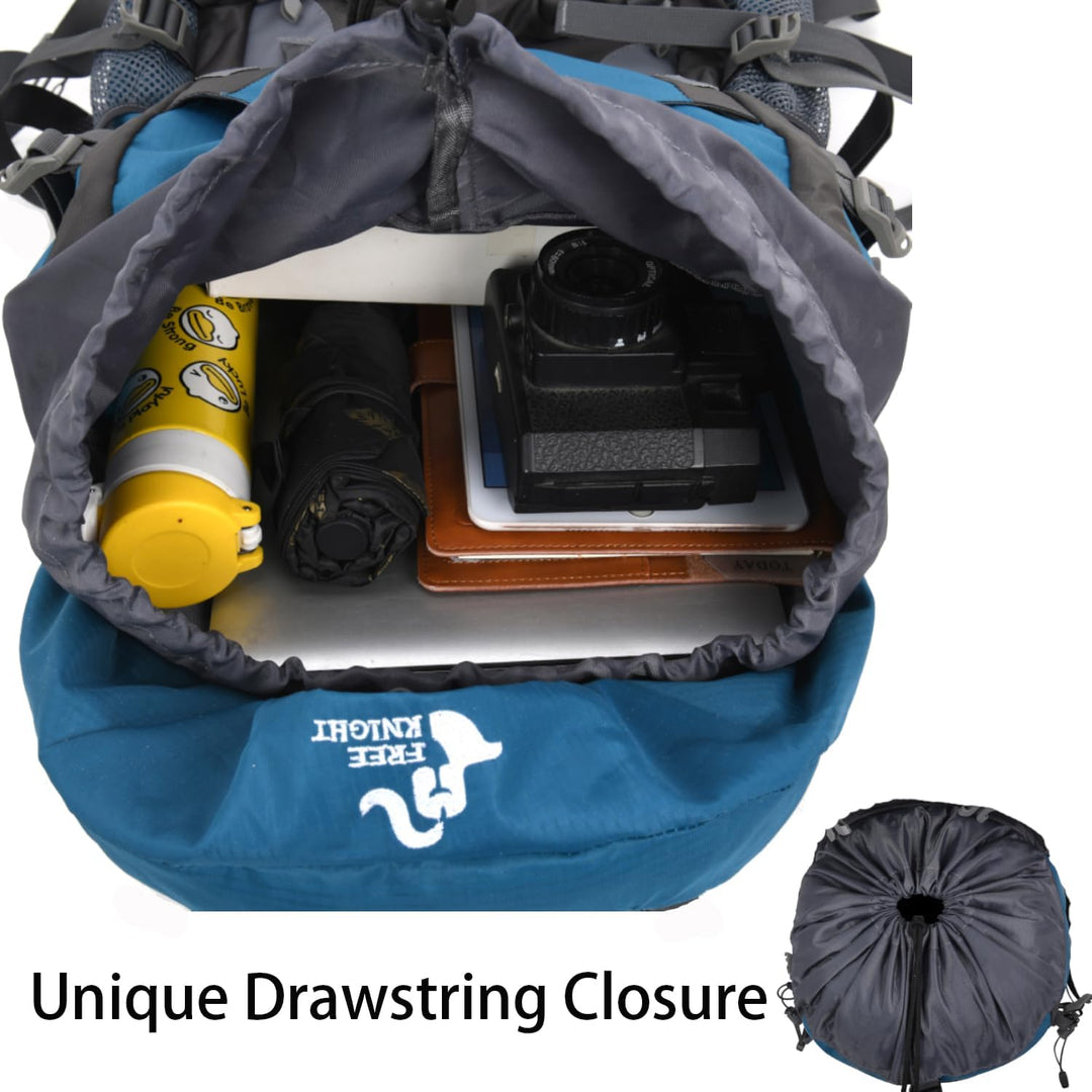 Bseash 60 l wasserdichter leichter Wanderrucksack mit Regenschutz, Outdoor-Sport, Reisen, Tagesrucks