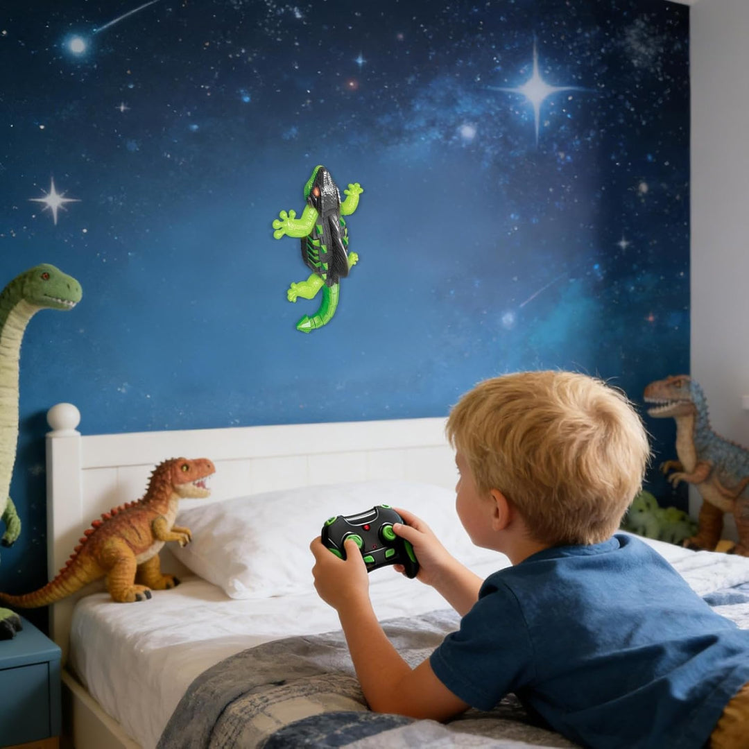 Wall Crawler Gecko Mit Licht ABS 36X17.2X7.8CM Fernsteuerbare Klettert Wand Funkgesteuertes Tier Spi