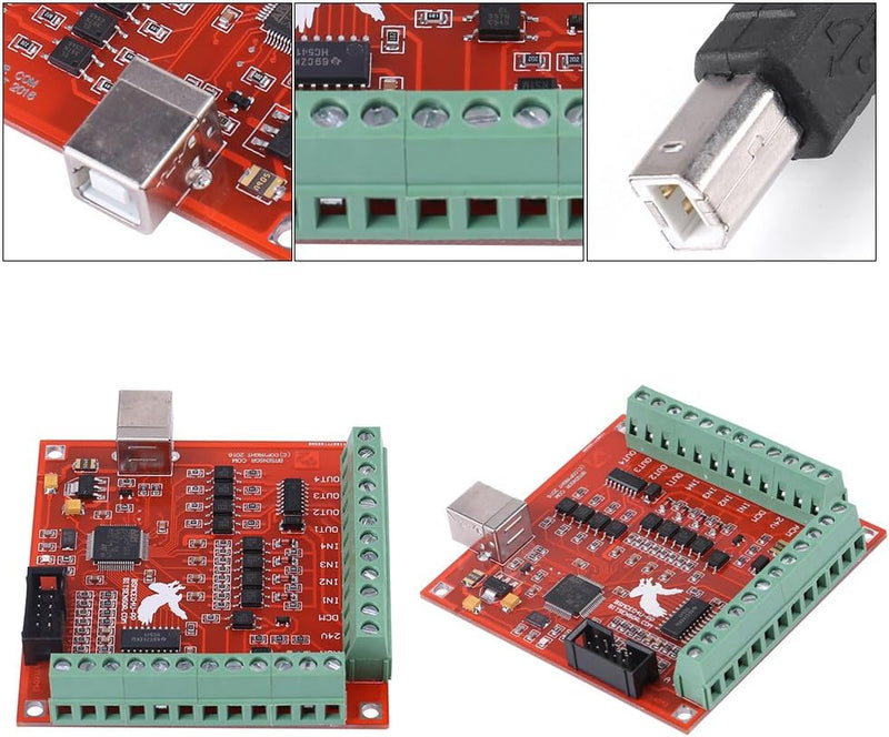 Wendry USB-Mach3-Schrittmotor-Bewegungssteuerungskarte, 100-kHz-Bewegungssteuerungskarten-Breakout-B