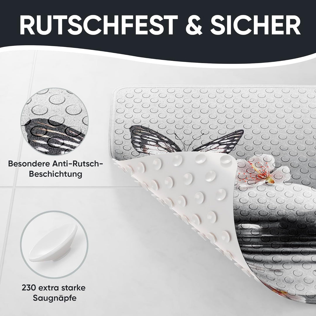 Sanilo Badematte 53 x 53 cm, rutschfeste Duschmatte für Dusche und Badewanne, Antirutschmatte maschi