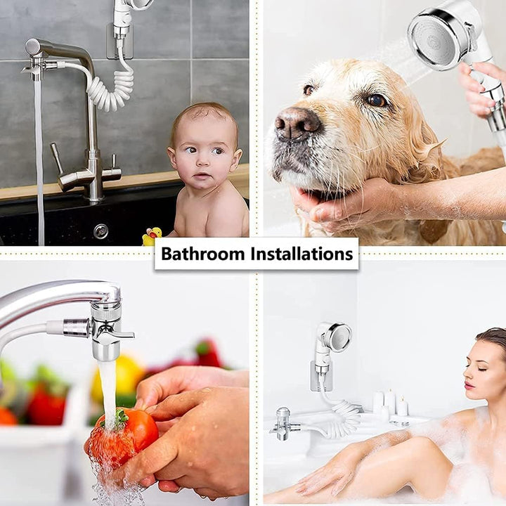 Handbrause für Waschbecken,Duschkopf Set Extern für Waschbecken, mit Schlauch(1.5m), Waschbeckenbrau