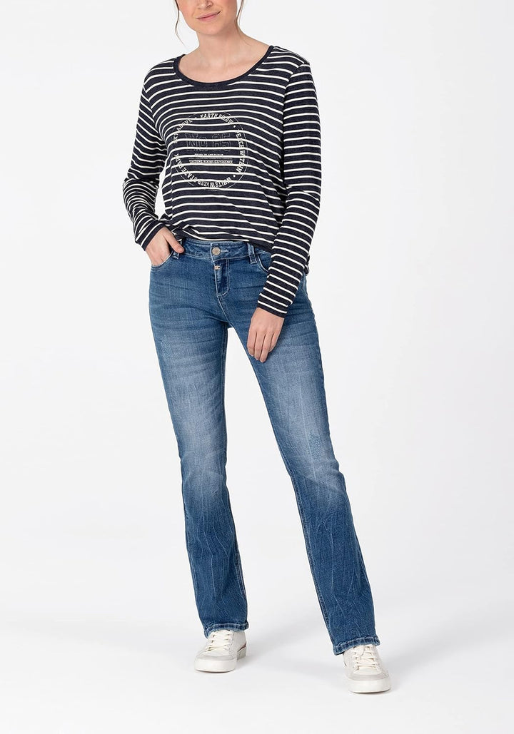 Timezone Damen Jeans Slim Lisatz 27W / 32L Mountain Blue Wash, 27W / 32L Mountain Blue Wash