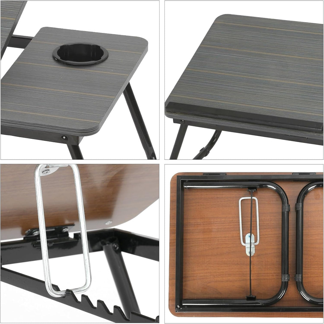 Trintion Faltbare Laptoptisch 55x32x25cm Notebooktisch Betttisch Klappbar Notebook Laptop Bett Table