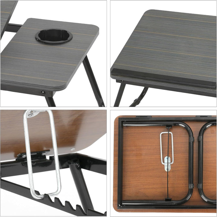 Trintion Faltbare Laptoptisch 55x32x25cm Notebooktisch Betttisch Klappbar Notebook Laptop Bett Table