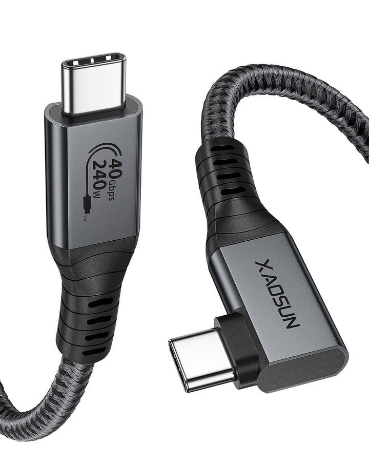 XAOSUN USB4 mit Thunderbolt 4 Kabel Unterstützt 40Gbps PD3.1 240W Zertifiziert Ladekabel, 8K 60Hz 4K