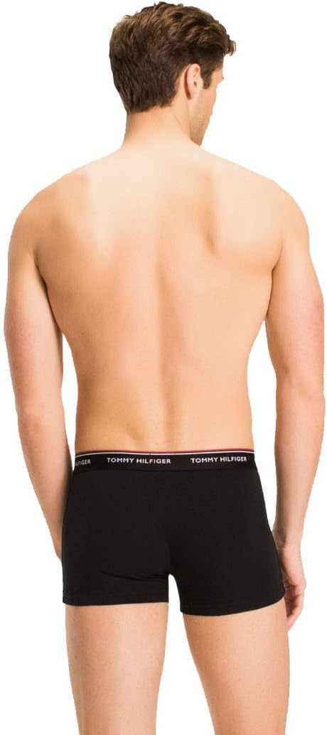 Tommy Hilfiger Herren 3er Pack Boxershorts Trunks Unterwäsche M Schwarz (Black), M Schwarz (Black)