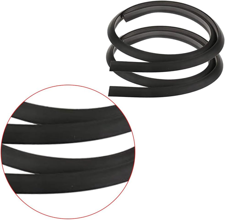 Riloer Universal-Seitenkotflügel, 2 x 1,5 m dreieckige Gummirad-Augenbrauenbogenschutzbleche, schwar