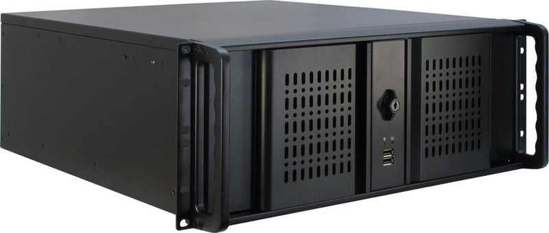 INTER-TECH IPC 4098-S integrierter Luftfilter in einem 19Zoll 48,26cm 6X 5,25 EXT. 5X 3,5 int. 0X 3,