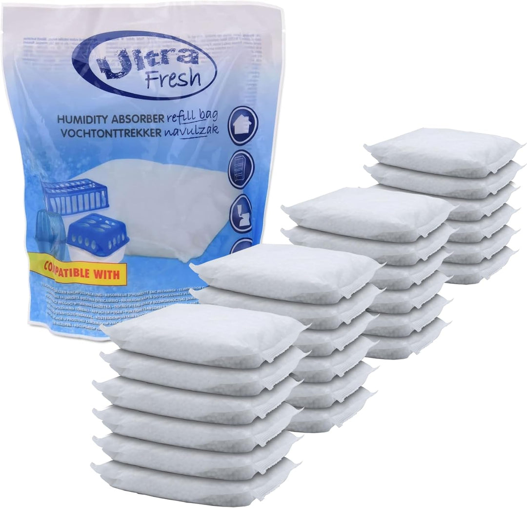 Spetebo 24x 450g Luftentfeuchter Nachfüllpack Ultra Fresh - Nachfüllbeutel für Raum Entfeuchter Nach