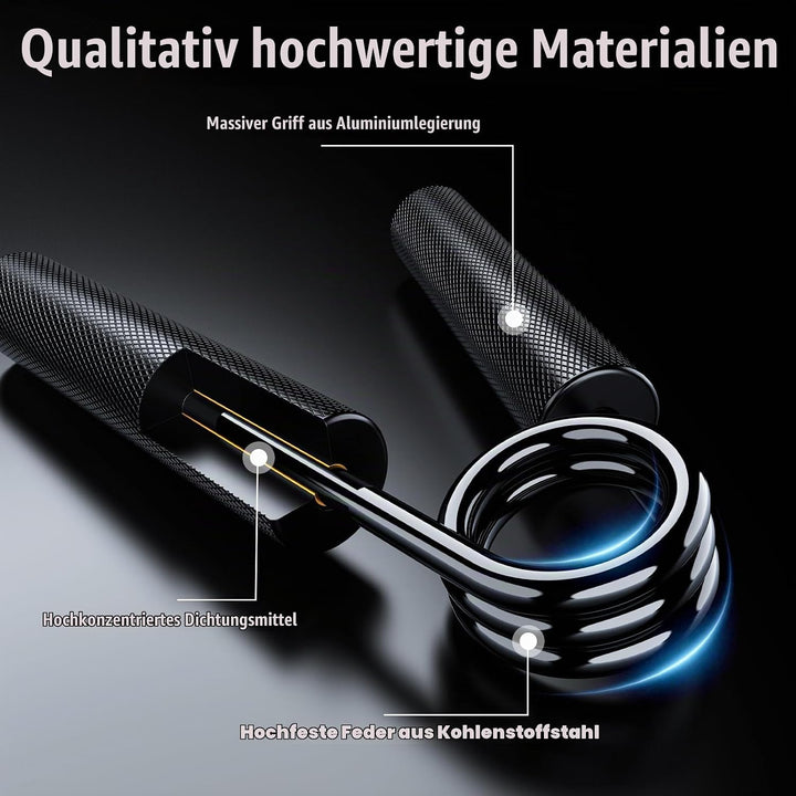 ZEAGUS Handtrainer Unterarmtrainer 4Pack or 6Pack,Metall Fingertrainer Kit | Rutschfester Griffkraft