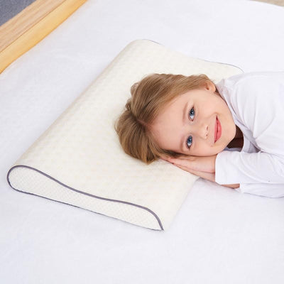 SIKAINI Kinder Kissen für Bett Schlafen Oeko-Tex Hypoallergenic Memory Schaum kinderkissen Neck-Prot