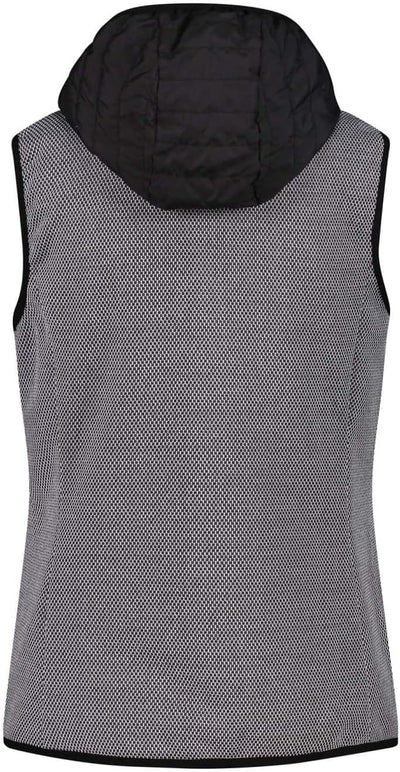 CMP Damen Damen-knit-tech-weste mit Fester Kapuze VEST 36 Schwarz, 36 Schwarz