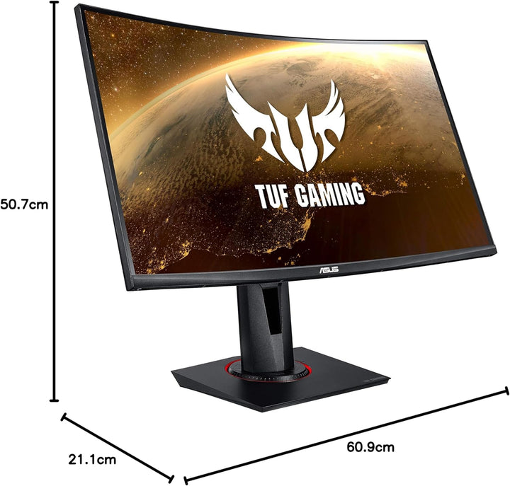 ASUS TUF Gaming VG27VQ | 27 Zoll Full HD Curved Monitor | 165 Hz, 1ms MPRT, FreeSync Premium | VA Pa