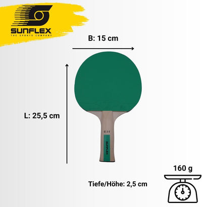 Sunflex® Color COMP G30 Tischtennisschläger | Tischtennis Racket Bat TT Hobby Trainingsschläger | an