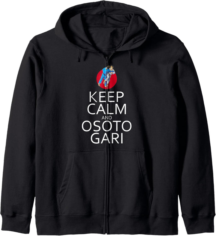 Keep Calm And Osoto Gari Lustig Kampfsport Judo Judoka Kapuzenjacke