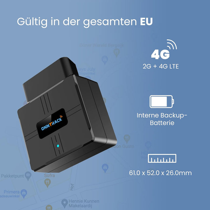 OBD+ Tracker – Plug & Play – Lifetime gratis Tracking!, OBD