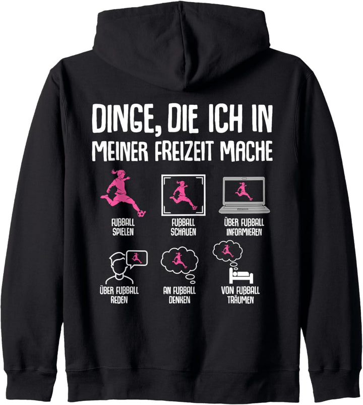 Fussball Mädchen Fussballerin Fussball Kinder Damen Kapuzenjacke